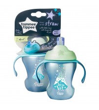 Cana Easy Drink cu pai Explora, Tommee Tippee, 230ml, Castel Albastru
